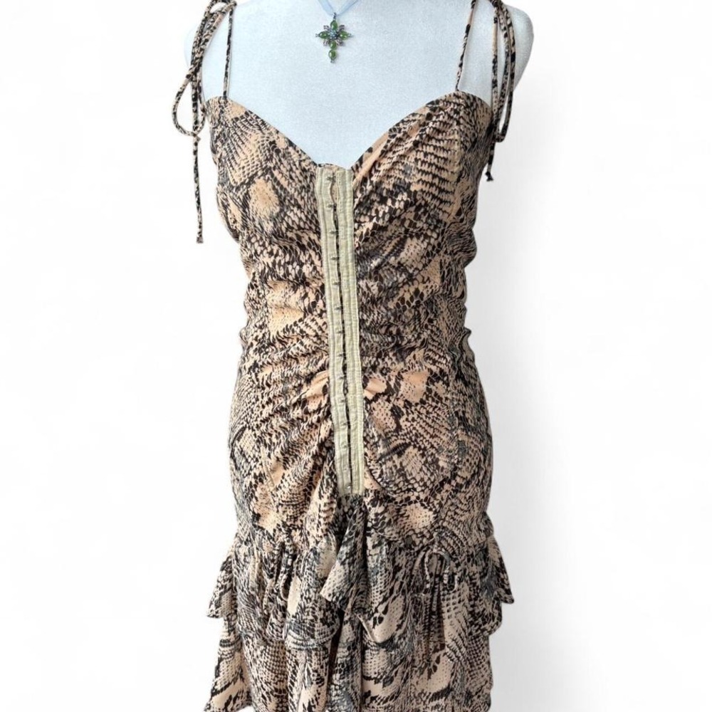 snakeskin dress